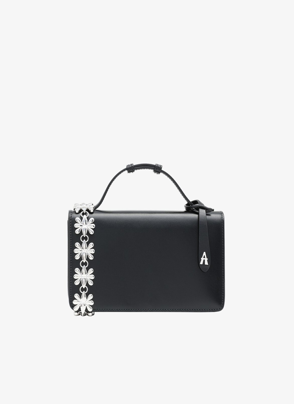 FRANCA SMALL CL+MET.LAITON FLEUR STRAP BLACK ALAÏA BLACK  FRANCA SMALL CL+MET.LAITON FLEUR STRAP BLACK